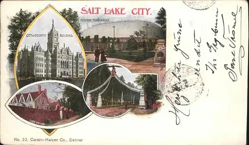 Salt Lake City City County Building Lion House Mormon Tabernacle Kat. Salt Lake City