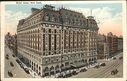 New York City Hotel Astor / New York /