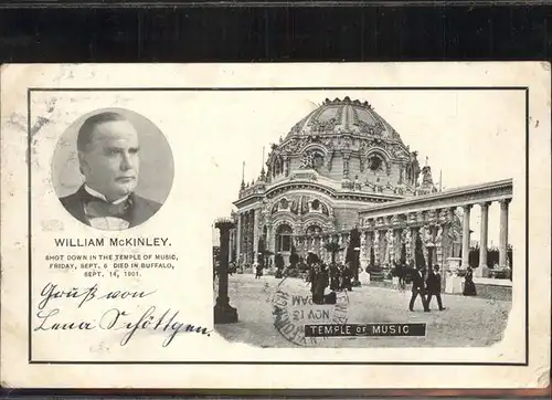 New York City Temple of Music William McKinley / New York /