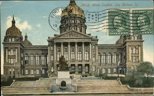 Des Moines Iowa State Capitol Kat. Des Moines