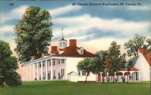 Mount Vernon Virginia Home of Washington Kat. Mount Vernon