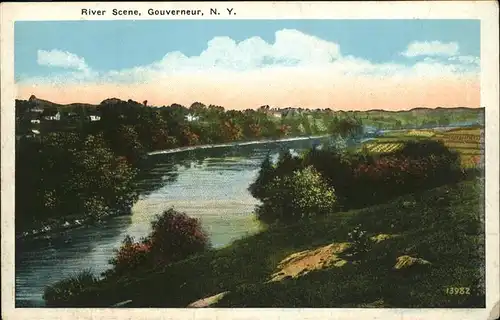 Gouverneur River Scene Kat. Gouverneur