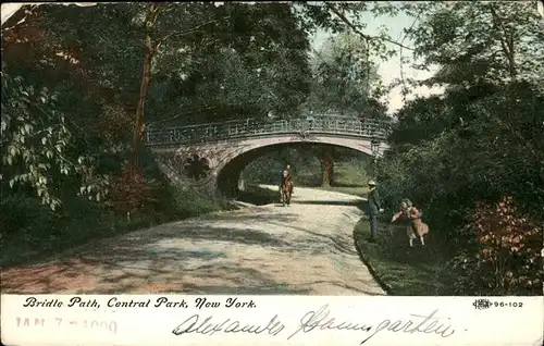 New York City Bridle Path Central Park / New York /