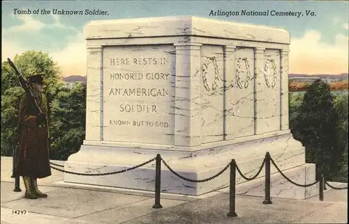 Arlington Virginia Tomb of the Unknown Soldier Kat. Arlington