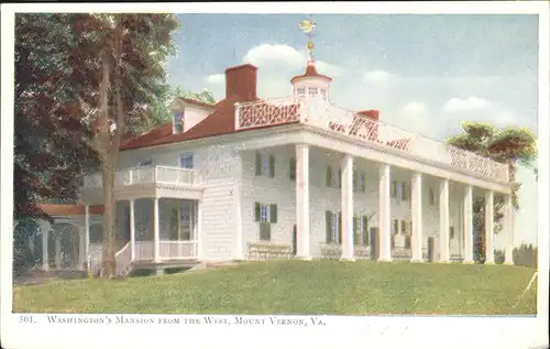 Mount Vernon Virginia Washingtons S Mansion Kat. Mount Vernon
