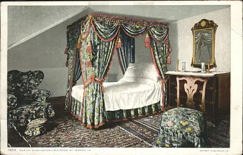 Mount Vernon Virginia Martha Washington s Bed room Kat. Mount Vernon