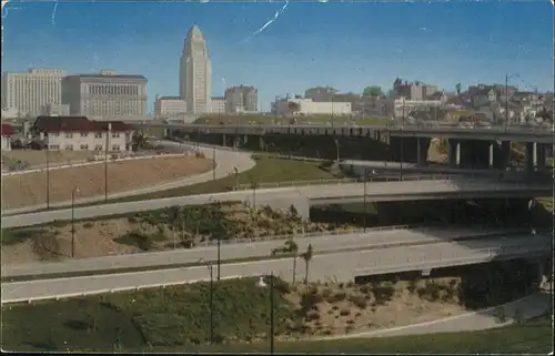 Los Angeles California Parkway System Civic Center Kat. Los Angeles