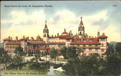 Saint Augustine Florida Hotel Ponce De Leon Kat. Saint Augustine