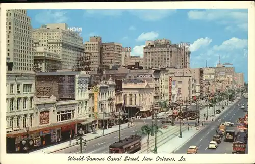 New Orleans Louisiana World Famous Canal Street Kat. New Orleans