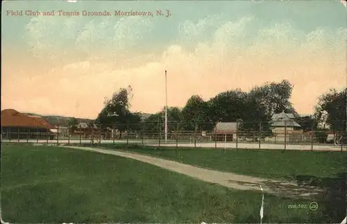 Morristown New Jersey Field Club Tennis Grounds Kat. Morristown