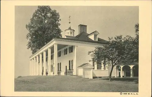 Mount Vernon Washington The Mount Vernon Mansion Kat. Mount Vernon