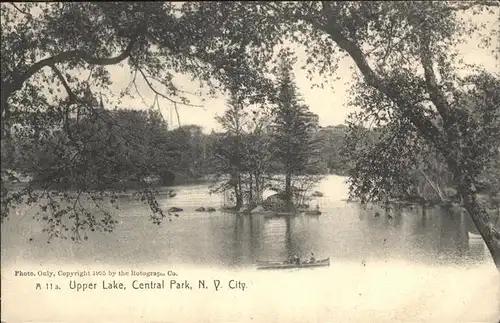 New York City Central Park Upper Lake / New York /