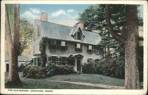 Concord Massachusetts The Old Manse Kat. Concord
