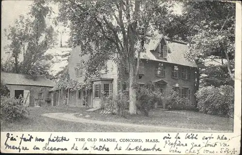 Concord Massachusetts The Old Manse Kat. Concord
