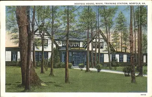 Norfolk Virginia Hostess House Naval Training Station Kat. Norfolk