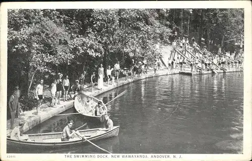 Andover New Jersey Swimming Dock New Wawayanda Kat. Andover