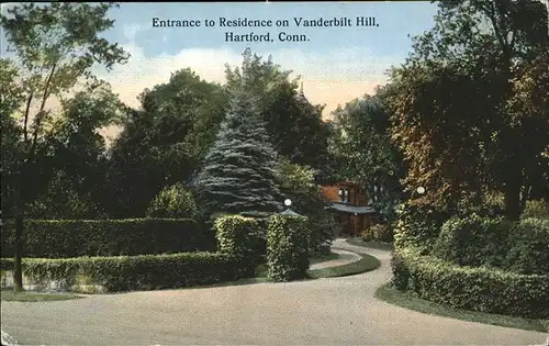 Hartford Connecticut Entrance Residence Vanderbilt Hill Kat. Hartford