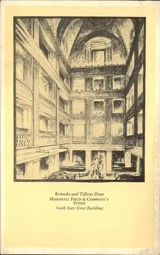 Chicago Illinois Rotunda and Tiffany Dome Kat. Chicago