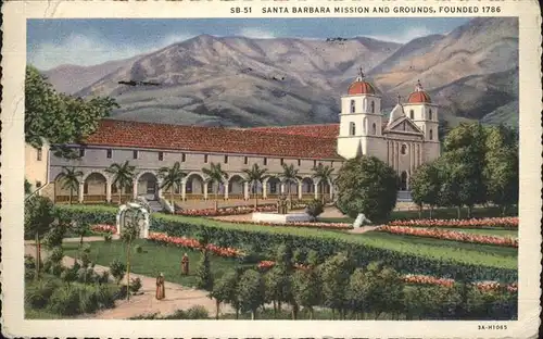 Santa Barbara California Santa Barbara Mission Grounds Kat. Santa Barbara