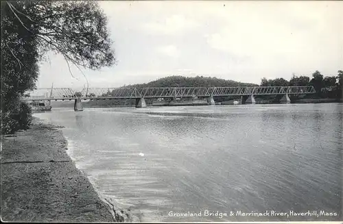 Haverhill Massachusetts Groveland Bridge Merrimack River Kat. Haverhill