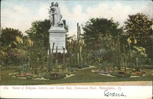 Philadelphia Pennsylvania Statue of Religious Liberty Fairmont Park Kat. Philadelphia