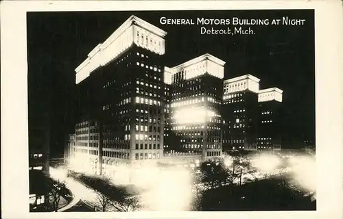 Detroit Michigan General Motors Building Kat. Detroit