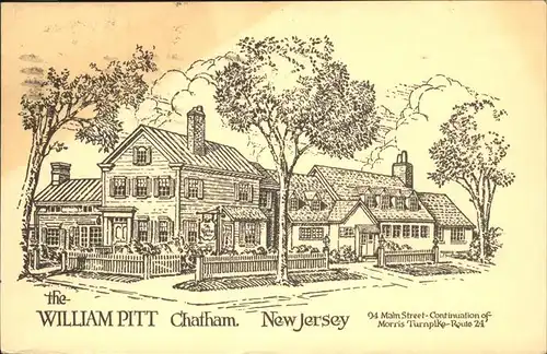 Chatham New Jersey The William Pitt Inn Colonial Village Kat. Chatham