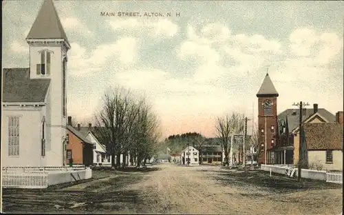 Alton New Hampshire Main Street Kat. Alton