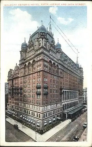 New York City Waldorf-Astoria Hotel / New York /