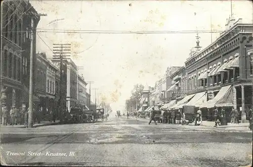 Kewanee Illinois Tremont Street Kat. Kewanee