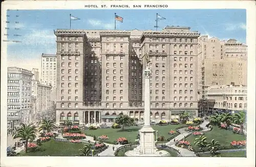 San Francisco California Hotel St. Francis Kat. San Francisco