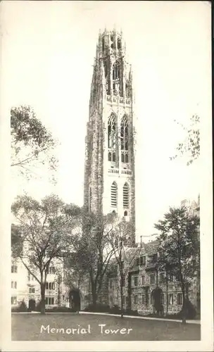 New Haven Connecticut Memorial Tower Kat. New Haven