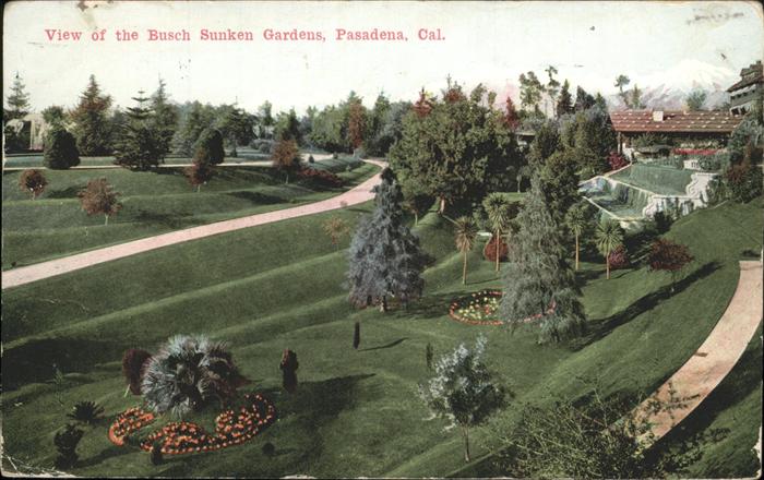 Pasadena California View Of The Busch Sunken Gardens Kat Pasadena