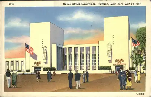 New York City United States Government Building   New York Worlds Fair / New York /