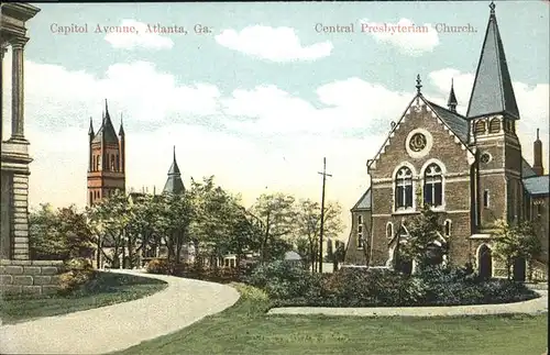 Atlanta Georgia Capitol Avenue   Central Presbyterian Church Kat. Atlanta