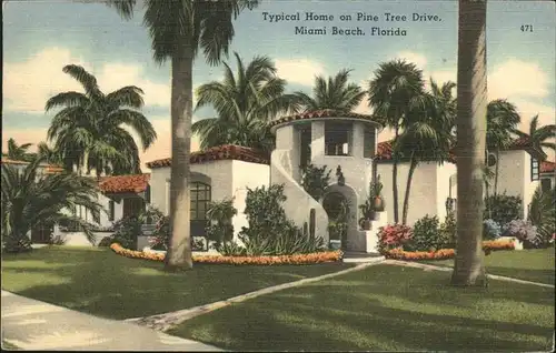 Miami Beach Typical Home on Pine Tree Drive Kat. Miami Beach
