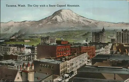 Tacoma The City with a Snow Capped Mountain Kat. Tacoma