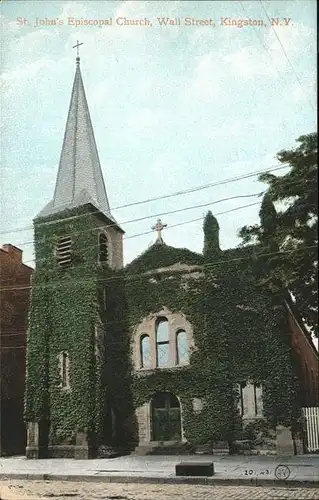 Kingston New York St Johns Episcopal Church Wall Street Kat. Kingston