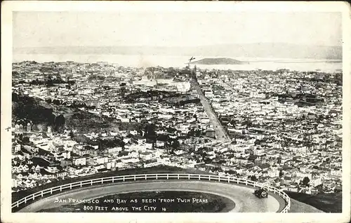 San Francisco California San Francisco and Bay as seen from Twin Peaks Kat. San Francisco