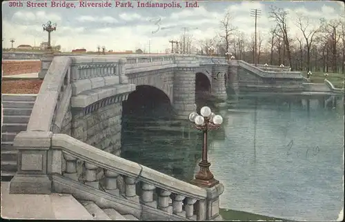 Indianapolis 30th Street Bridge Riverside Park Kat. Indianapolis