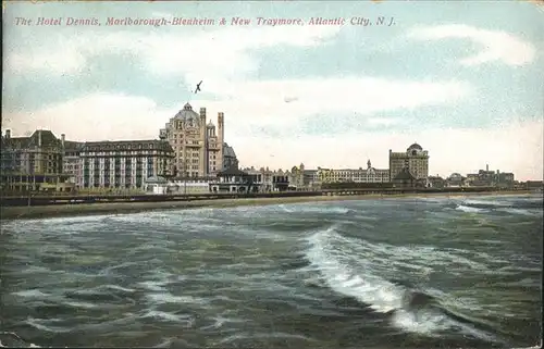 Atlantic City New Jersey The Hotel Dennis Marlborough Blenheim & New Traymore Kat. Atlantic City
