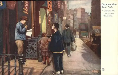 New York City Cosmopolitan NY   Chinatown Curbstone Traders / New York /
