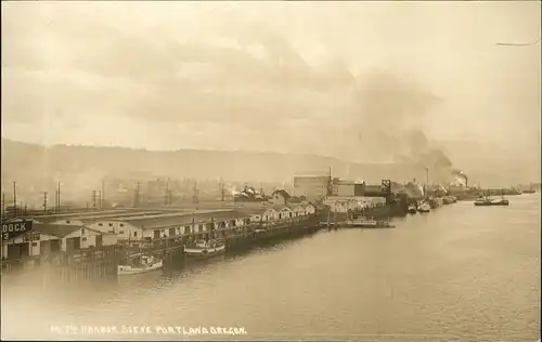 Portland Oregon Harbour Scene Kat. Portland