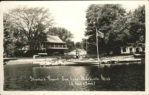 Middleville Michigan Streeters Resort Gun Lake Kat. Middleville