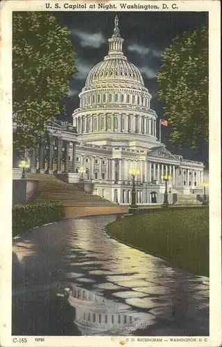 Washington DC U.S. Capitol at Night Kat. Washington