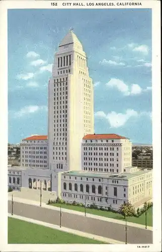 Los Angeles California City Hall Kat. Los Angeles