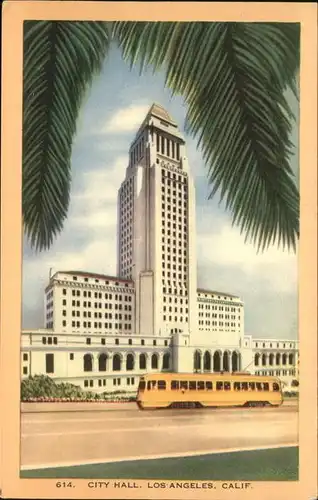 Los Angeles California City Hall Bus Kat. Los Angeles