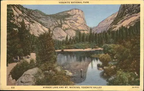 Yosemite National Park Mirror Lake Mt. Watkins Yosemite Nationalpark Kat. Yosemite National Park