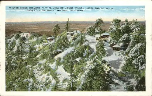 Mount Wilson Winter Scene Mount Wison Hotel Cottages Kat. Mount Wilson