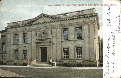 New Haven Connecticut Woodbridge hall Yale University Kat. New Haven